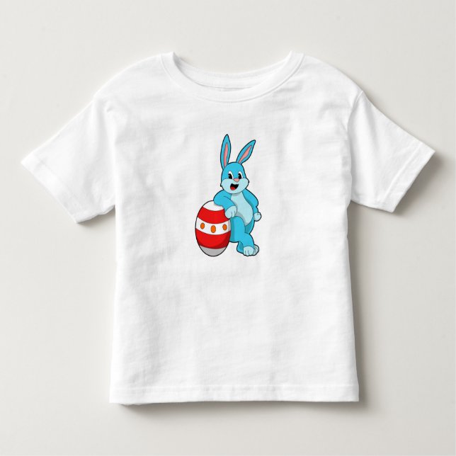 Camiseta Infantil Coelho com ovo de Páscoa (Frente)