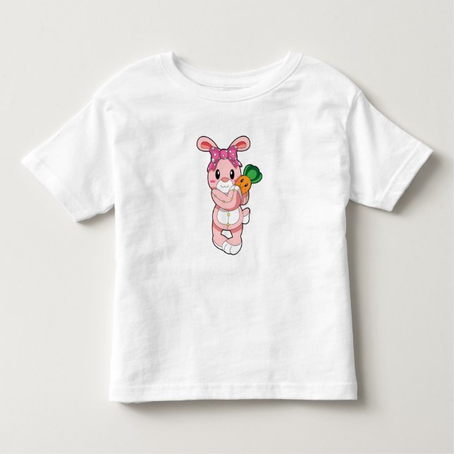Camiseta Infantil Coelho como brinquedo (Frente)