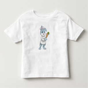 Camiseta Infantil Coelho como cozinheiro com Cenoura