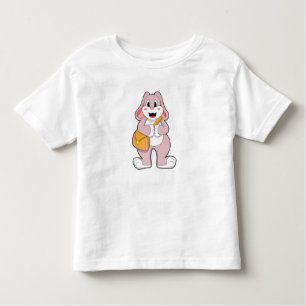 Camiseta Infantil Coelho como Hiker com Saco