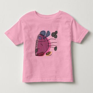 Camiseta Infantil Coelho cor-de-rosa que joga o t-shirt dos miúdos