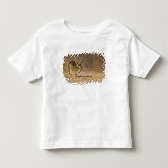 Camiseta Infantil coelho-da-floresta-oriental saltando (Frente)
