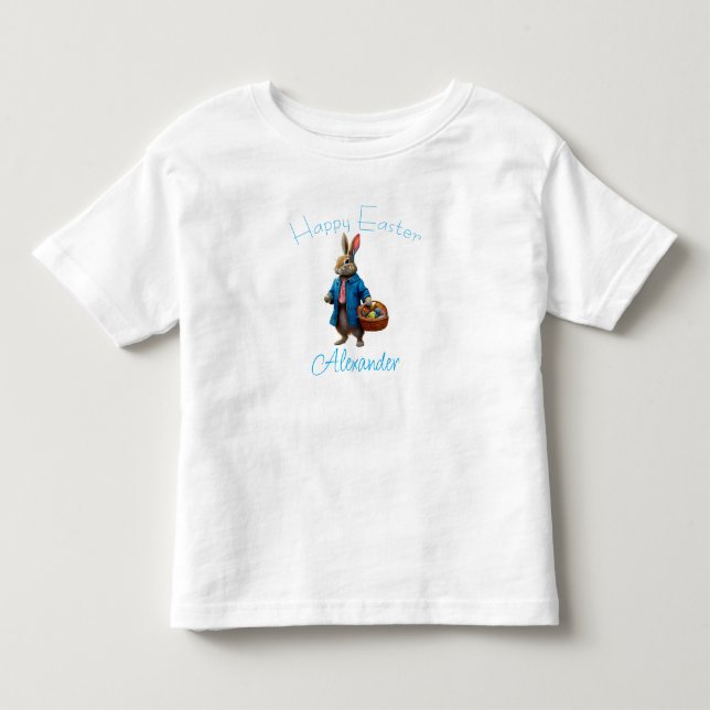 Camiseta Infantil Coelho da Páscoa  (Frente)