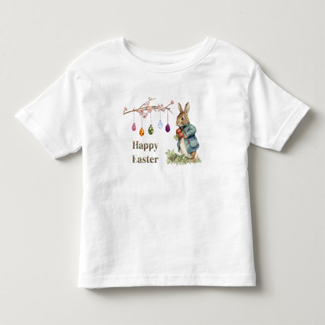 Camiseta Infantil Coelho da Páscoa  (Frente)