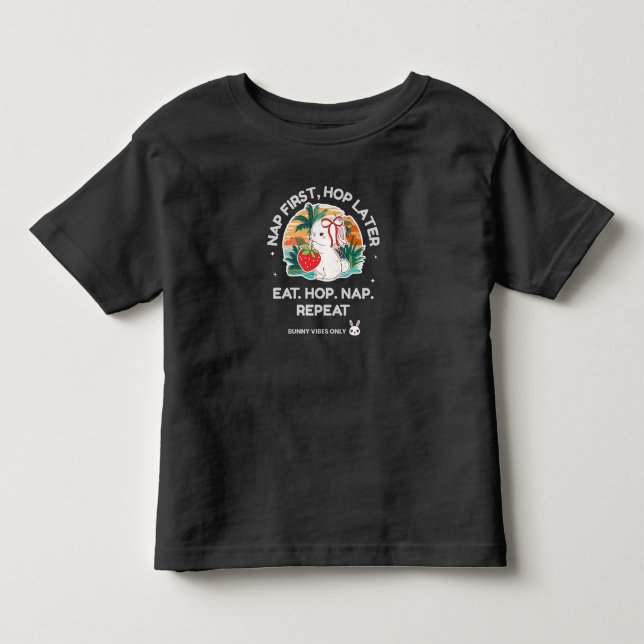 Camiseta Infantil Coelho dos Sonhos de Morango (Frente)