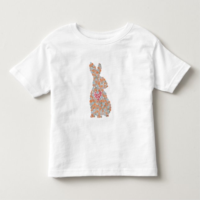 Camiseta Infantil Coelho Dotado Colorido (Frente)