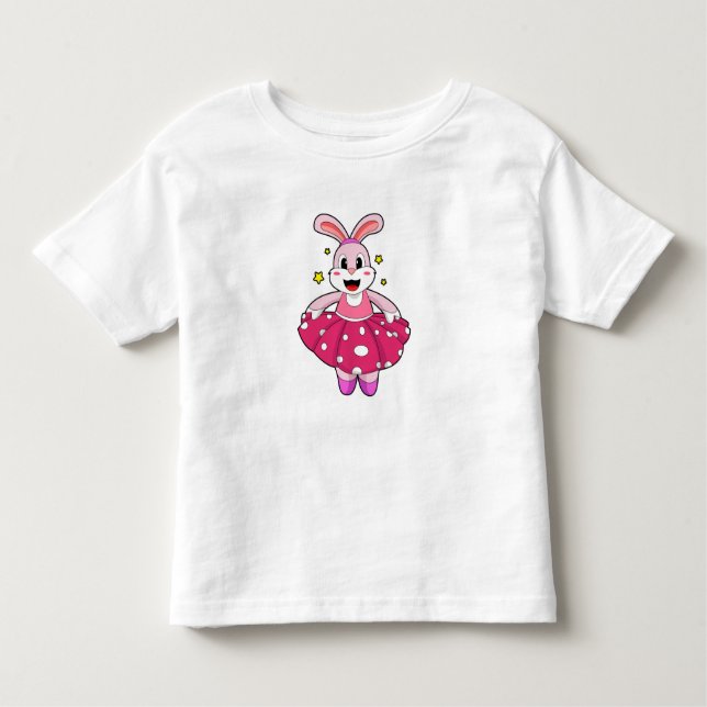 Camiseta Infantil Coelho na dança do Balé (Frente)