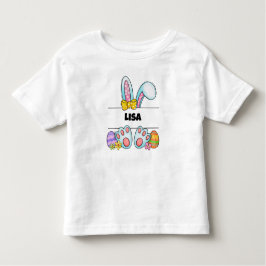 Camiseta Infantil Coelho Personalizado Adorável da Páscoa