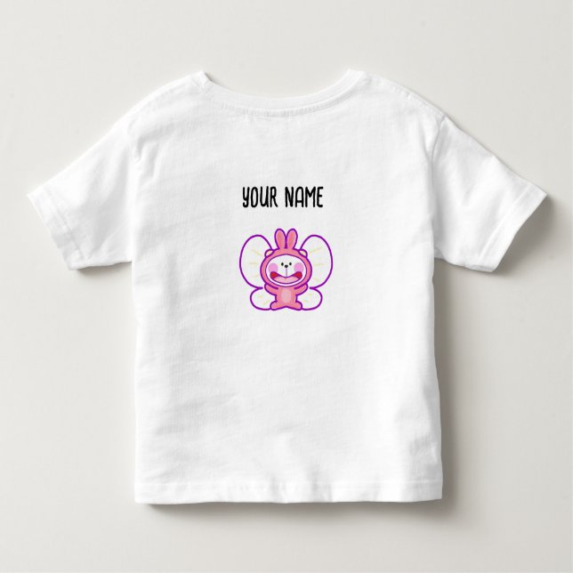 Camiseta Infantil coelho primavera (Verso)