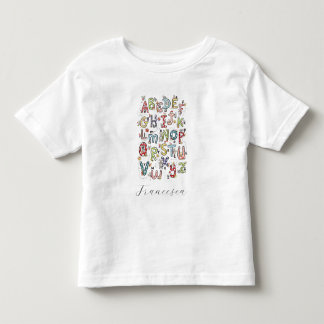 Camiseta Infantil Coelhos do Alfabeto, Borboletas, Fadas & Flores