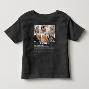 Camiseta Infantil Colagem Personalizada de 6 Fotos Definição de Famí
