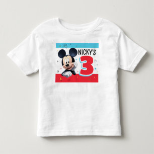 Camiseta Infantil Coleção de Aniversário Divertido do Mickey TEE Per