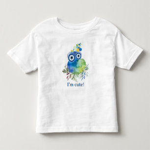 Camiseta Infantil Coleção de Passarinhos Fofos de Pequenos Rapazes