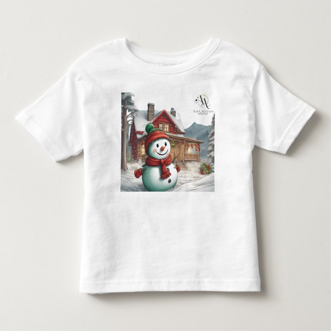 Camiseta Infantil Coleção Festiva de Tee Bebê: Elfo Pequeno dos Papa (Frente)