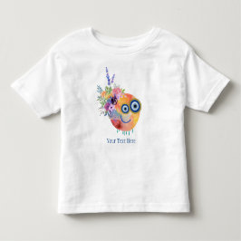 Camiseta Infantil Coleção Floral Fofa de Pequenos Rapazes Personaliz