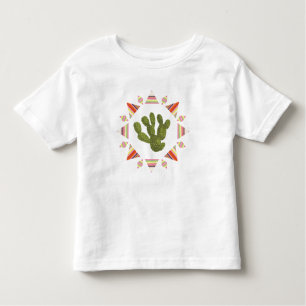 Camiseta Infantil Coleção Llamarama   Círculo Cactus