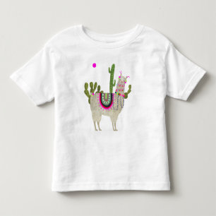 Camiseta Infantil Coleção Llamarama  Lhamas-brancas