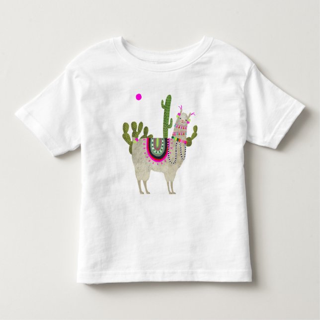 Camiseta Infantil Coleção Llamarama | Llamas de Cute (Frente)