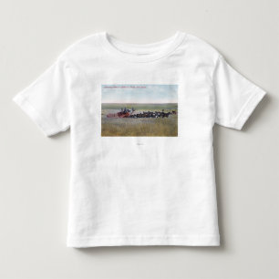 Camiseta Infantil Colhendo a cena do trigo