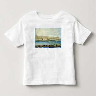 Camiseta Infantil Colocação da ponte de Moskvoretsky em Moscovo