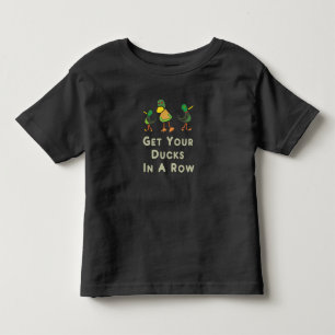 Camiseta Infantil Coloque Seus Patos Em Uma Fila