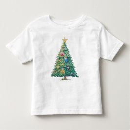Camiseta Infantil Colorful Christmas Tree