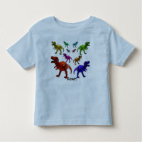 Colorida Dinossauro Rawr!Camiseta