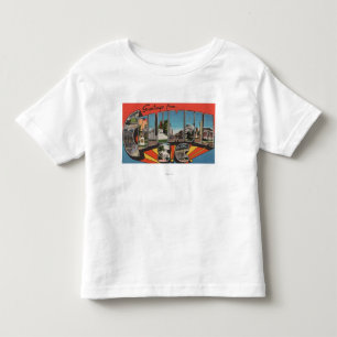 Camiseta Infantil Columbia, Carolina do Sul - Letra Grande Cenas 2