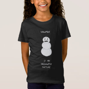 Camiseta infantil com boneco de neve