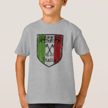 Camiseta Infantil com Brasão Medieval Vintage da I