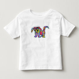 Camiseta infantil com estampa de cachorro fofo