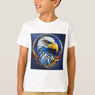 Camiseta Infantil com Gráfico Majestoso de Cabeça