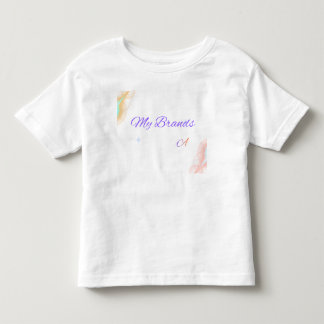Camiseta Infantil com Pegadas de Bebê e Texto Ador