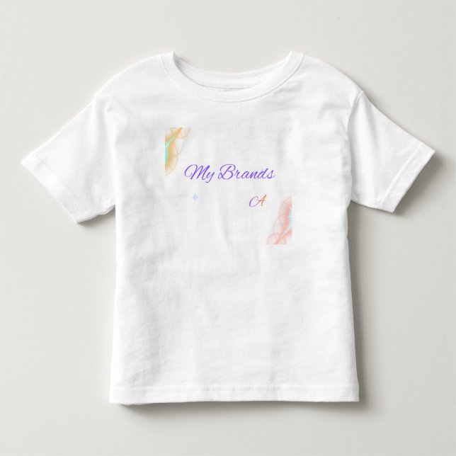 Camiseta Infantil com Pegadas de Bebê e Texto Ador (Frente)
