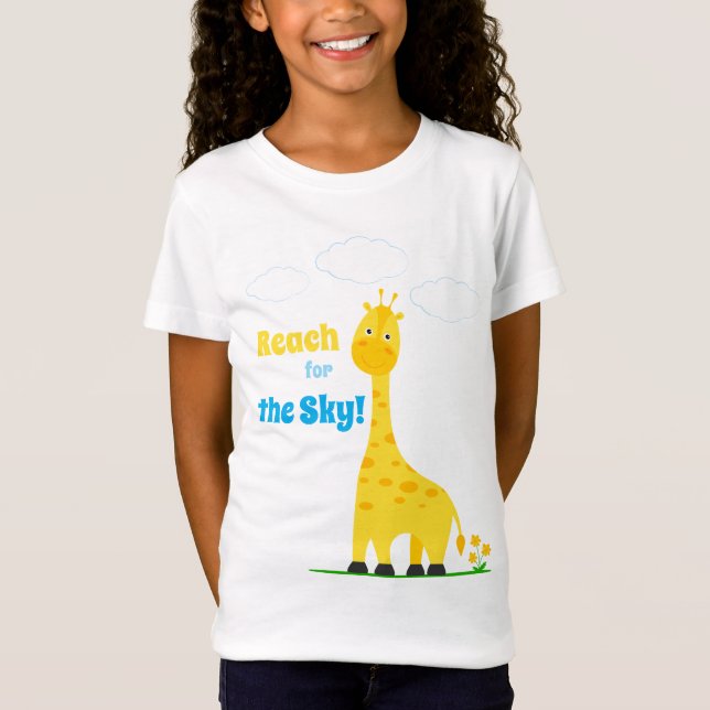 Camiseta infantil com uma girafa fofa (Frente)