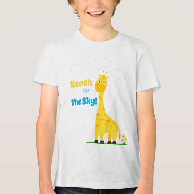 Camiseta infantil com uma girafa fofa (Frente)