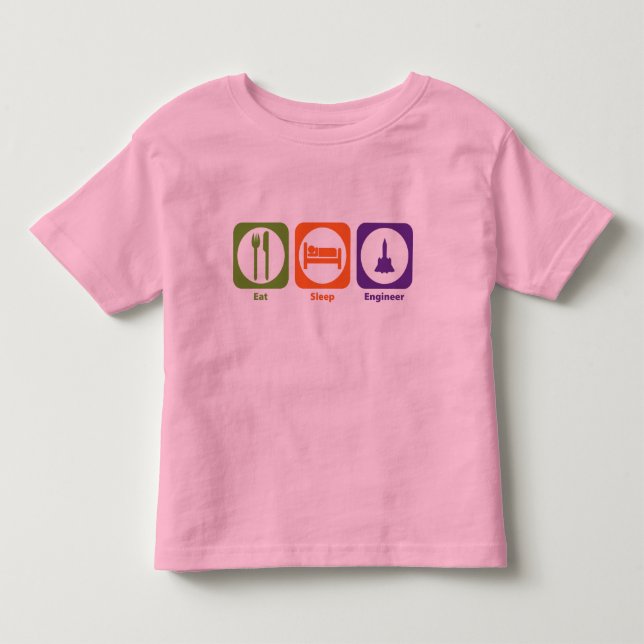 Camiseta Infantil Coma o engenheiro do sono (Frente)