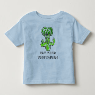 Camiseta Infantil Coma seus vegetais! t-shirt super dos brócolos