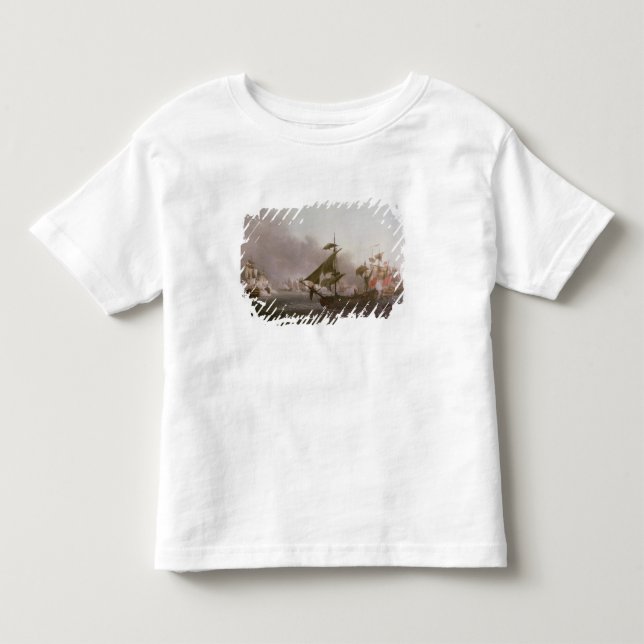 Camiseta Infantil Combate naval fora da ilha de Grenada (Frente)