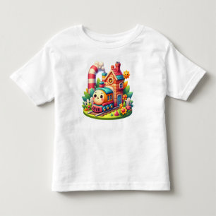 Camiseta Infantil Comboio de brinquedo para bebê-68959