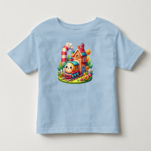 Camiseta Infantil Comboio de brinquedo para bebê-68959