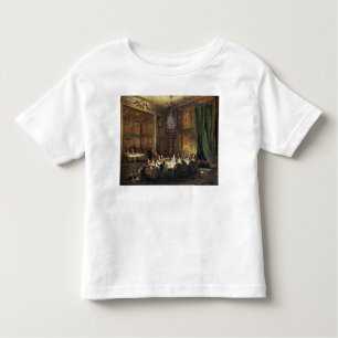 Camiseta Infantil Comensal do príncipe de Conti no templo
