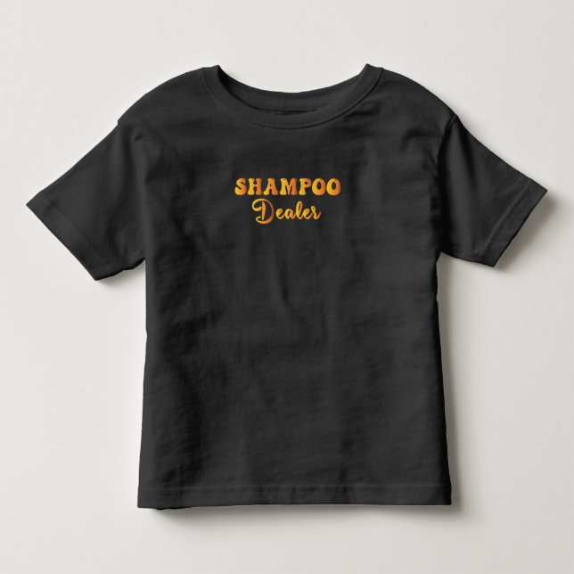 Camiseta Infantil Comerciante de xampu (Frente)