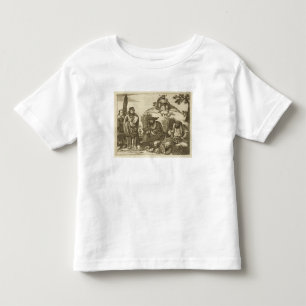 Camiseta Infantil Comerciantes chineses que consultam caixas de