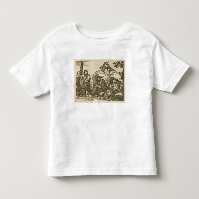 Camiseta Infantil Comerciantes chineses que consultam caixas de (Frente)