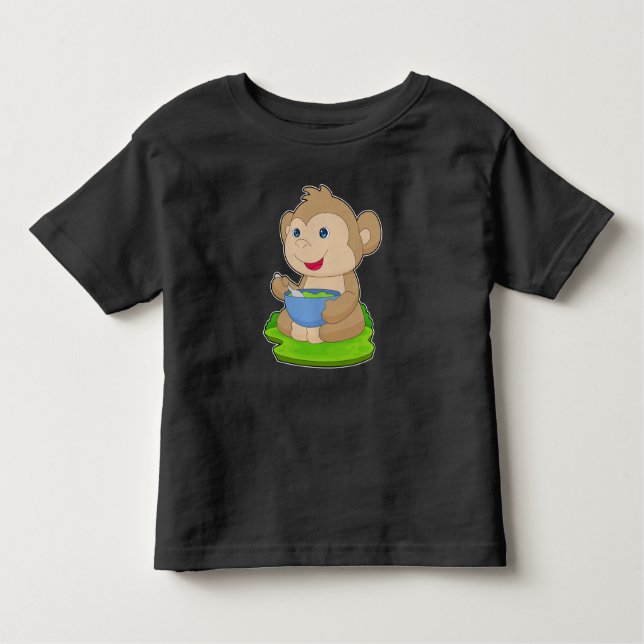 Camiseta Infantil Comida do Mackey Bowl (Frente)