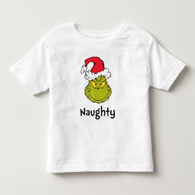 Camiseta Infantil Como é que o Grpolegadas roubou o Natal | Naughty  (Frente)