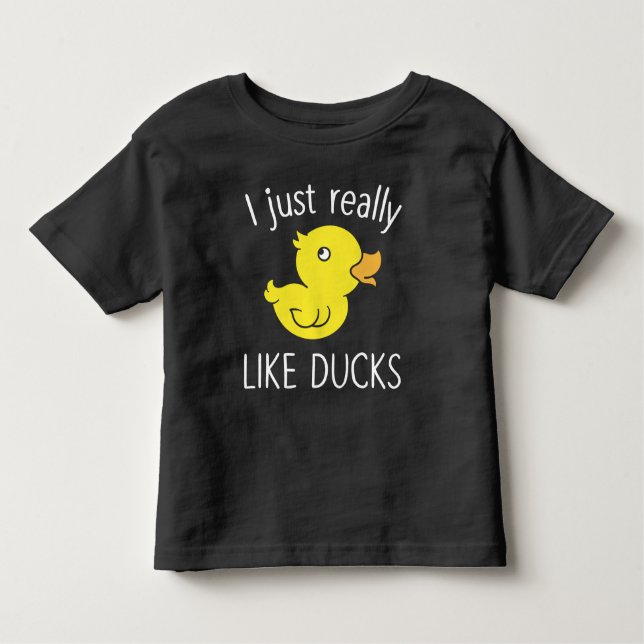 Camiseta Infantil Como Patos Engraçados Pato Por Aí (Frente)