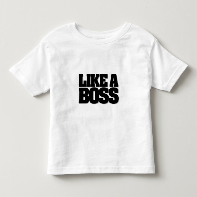 Camiseta Infantil COMO UM CHEFE, um design para o chefe! (Frente)