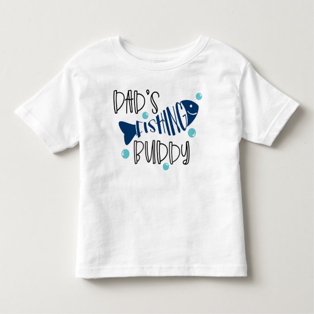 Camiseta Infantil Companheiro de Pesca pai (Frente)